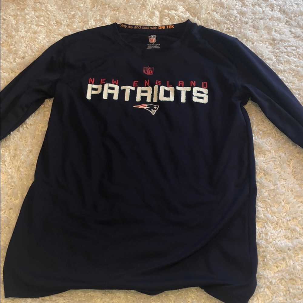 navy blue NFL long sleeved shirt